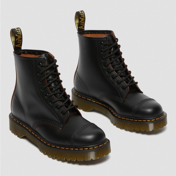 DOC MARTENS 1460 BEX MADE IN ENGLAND TOE CAP LACE UP BOOTS - Picture 7 of 9